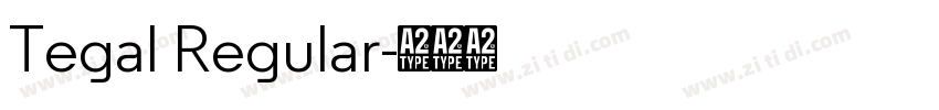 Tegal Regular字体转换